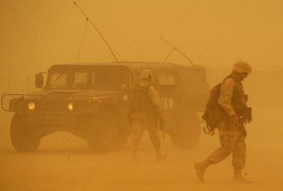 sandstorm in Iraq
